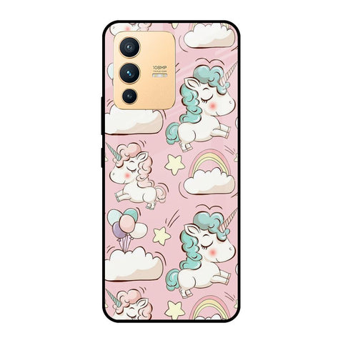 Balloon Unicorn Vivo V23 5G Glass Cases & Covers Online