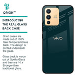 Hunter Green Glass Case For Vivo V23 5G