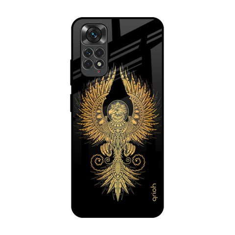 Mythical Phoenix Art Redmi Note 11 Glass Back Cover Online