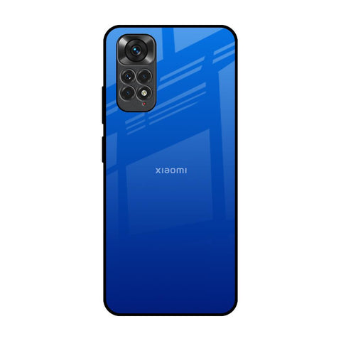 Egyptian Blue Redmi Note 11 Glass Back Cover Online