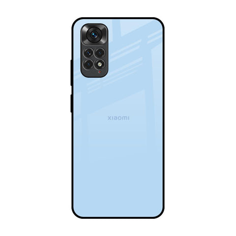 Pastel Sky Blue Redmi Note 11 Glass Back Cover Online