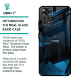 Polygonal Blue Box Glass Case For Redmi Note 11