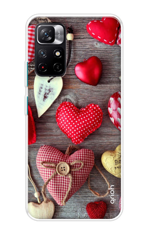 Valentine Hearts Redmi Note 11T 5G Back Cover