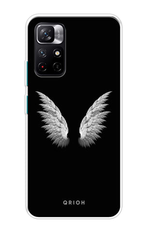 White Angel Wings Redmi Note 11T 5G Back Cover