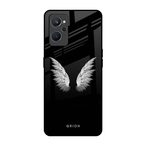 White Angel Wings Realme 9i Glass Back Cover Online