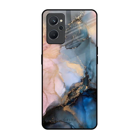 Marble Ink Abstract Realme 9i Glass Back Cover Online