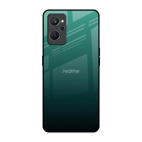 Palm Green Realme 9i Glass Back Cover Online