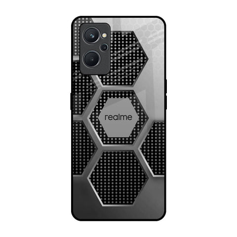 Hexagon Style Realme 9i Glass Back Cover Online