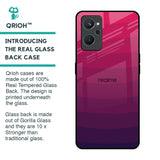 Wavy Pink Pattern Glass Case for Realme 9i