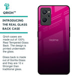 Purple Ombre Pattern Glass Case for Realme 9i