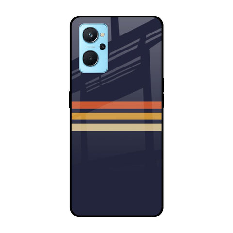 Tricolor Stripes Realme 9i Glass Cases & Covers Online
