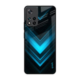 Vertical Blue Arrow Mi 11i Glass Back Cover Online