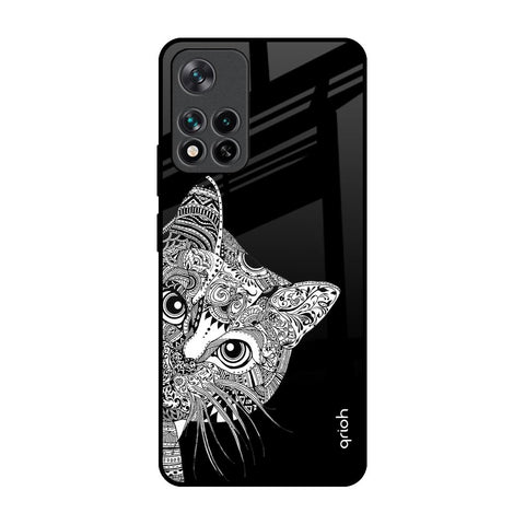 Kitten Mandala Mi 11i Glass Back Cover Online