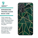 Abstract Green Glass Case For Mi 11i