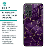 Geometric Purple Glass Case For Mi 11i