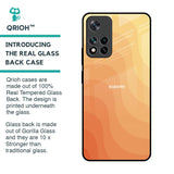 Orange Curve Pattern Glass Case for Mi 11i