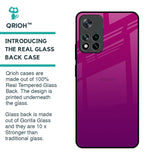 Magenta Gradient Glass Case For Mi 11i