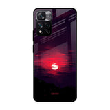 Morning Red Sky Mi 11i Glass Cases & Covers Online