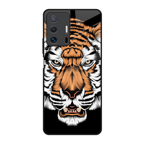 Angry Tiger Mi 11T Pro 5G Glass Back Cover Online