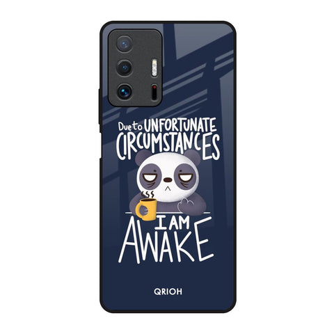 Struggling Panda Mi 11T Pro 5G Glass Back Cover Online