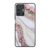 Pink & Gold Gllitter Marble Mi 11T Pro 5G Glass Back Cover Online