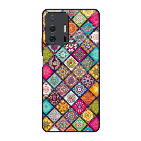 Multicolor Mandala Mi 11T Pro 5G Glass Back Cover Online