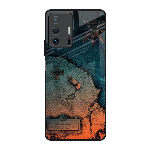 Geographical Map Mi 11T Pro 5G Glass Back Cover Online