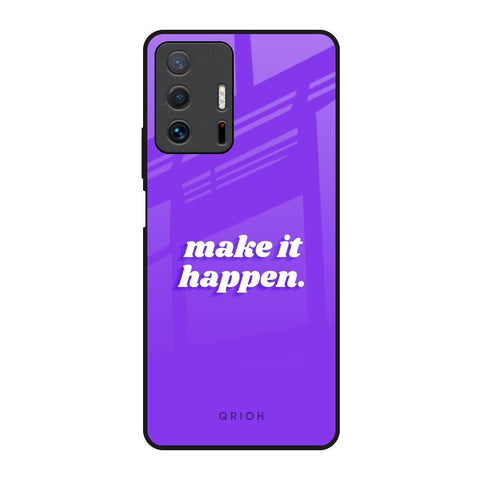 Make it Happen Mi 11T Pro 5G Glass Back Cover Online