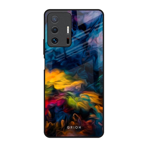 Multicolor Oil Painting Mi 11T Pro 5G Glass Back Cover Online