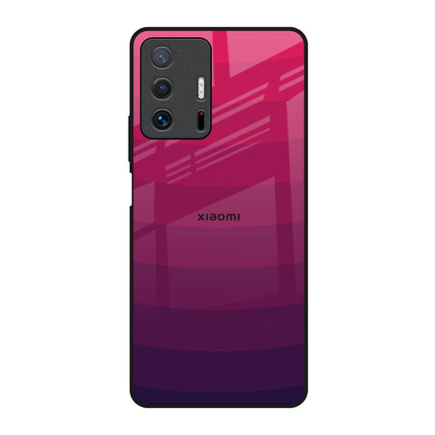 Wavy Pink Pattern Mi 11T Pro 5G Glass Back Cover Online