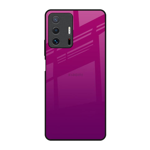 Magenta Gradient Mi 11T Pro 5G Glass Back Cover Online