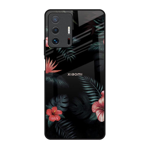 Tropical Art Flower Mi 11T Pro 5G Glass Back Cover Online