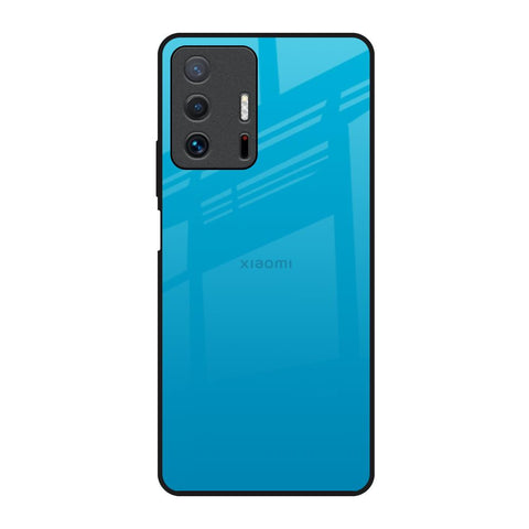 Blue Aqua Mi 11T Pro 5G Glass Back Cover Online