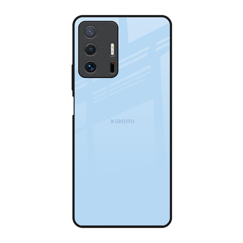 Pastel Sky Blue Mi 11T Pro 5G Glass Back Cover Online