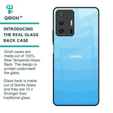 Wavy Blue Pattern Glass Case for Mi 11T Pro 5G