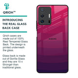 Wavy Pink Pattern Glass Case for Mi 11T Pro 5G