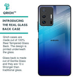 Blue Rhombus Pattern Glass Case for Mi 11T Pro 5G