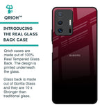 Wine Red Glass Case For Mi 11T Pro 5G