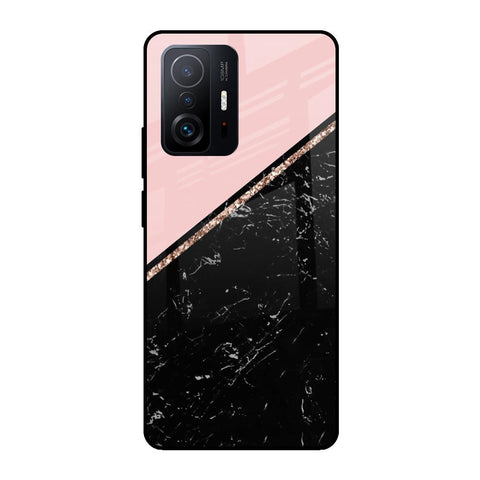 Marble Texture Pink Mi 11T Pro 5G Glass Cases & Covers Online