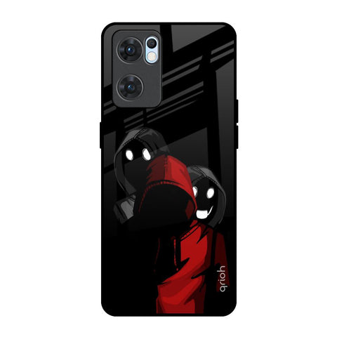 Shadow Character Oppo Reno7 5G Glass Back Cover Online