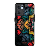 Retro Gorgeous Flower Oppo Reno7 5G Glass Back Cover Online