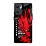 Red Vegeta Oppo Reno7 5G Glass Back Cover Online