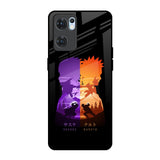 Minimalist Anime Oppo Reno7 5G Glass Back Cover Online