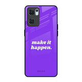 Make it Happen Oppo Reno7 5G Glass Back Cover Online