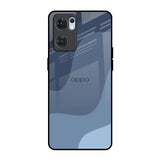 Navy Blue Ombre Oppo Reno7 5G Glass Back Cover Online