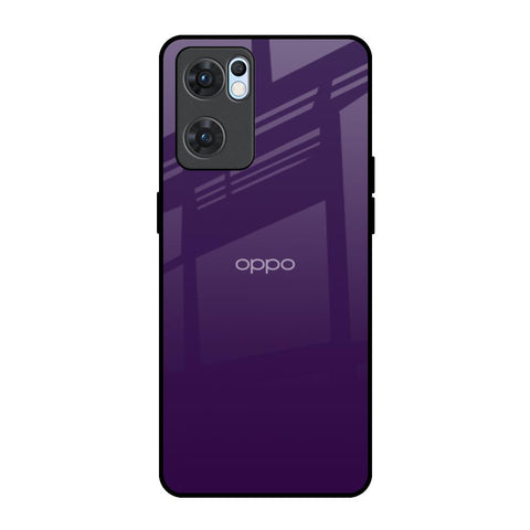 Dark Purple Oppo Reno7 5G Glass Back Cover Online