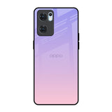 Lavender Gradient Oppo Reno7 5G Glass Back Cover Online