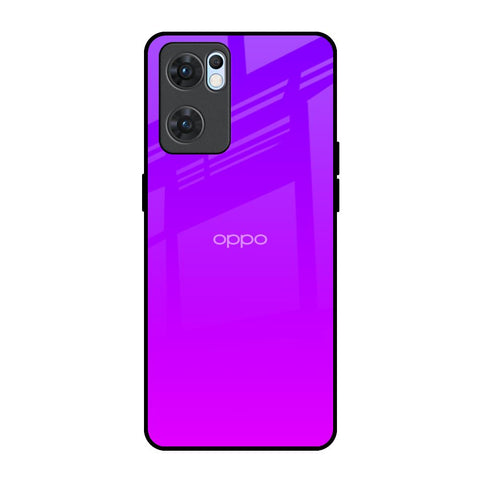 Purple Pink Oppo Reno7 5G Glass Back Cover Online