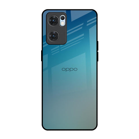 Sea Theme Gradient Oppo Reno7 5G Glass Back Cover Online