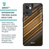 Diagonal Slash Pattern Glass Case for Oppo Reno7 5G